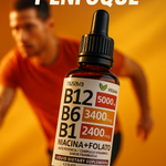 Gotas líquidas de vitamina B12 y B6, complejo de vitamina B12 sublingual - Vitamina B12 5000 mcg - Metilcobalamina B12 para energía, apoyo cerebral y cardíaco con 27,200 mcg, frambuesa, 80 porciones