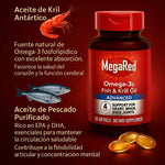 🔥MegaRed Omega-3® 90 Cápsulas Energía Masculina Apoyo a la Testosterona + Envío GRATIS