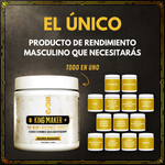 KING MAKER – Potenciador Masculino Natural, Suplemento para Energía, Masa Muscular y Bienestar – 60 Cápsulas
