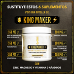 KING MAKER – Potenciador Masculino Natural, Suplemento para Energía, Masa Muscular y Bienestar – 60 Cápsulas