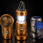 MagicLamp - Lámpara Solar Multifuncional con ventilador y carga