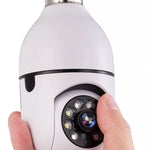 Cámara De Seguridad Wifi Bombillo Robotica Panoramica Ip 360