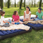 COMBO colchón inflable 2 plazas + 2 almohadas + inflador