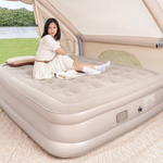 COMBO colchón inflable 2 plazas + 2 almohadas + inflador