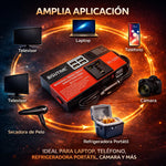 Inversor de Voltaje YQ-2000WD Con USB + Salida CA 110V-220V carga tus dispositivos en tu carro