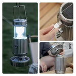 MagicLamp - Lámpara Solar Multifuncional con ventilador y carga